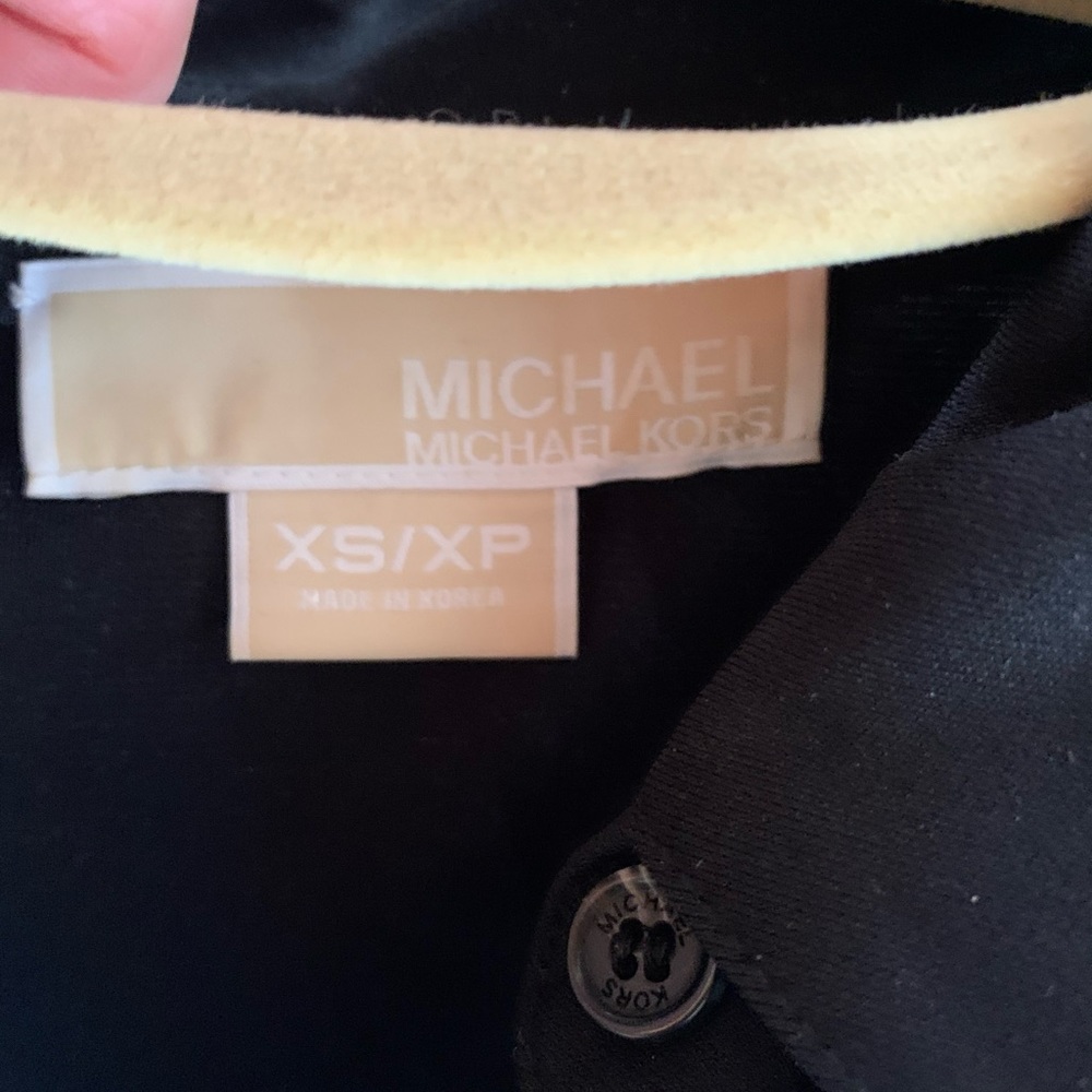 Michael Kors shirt dress in black. - Picture 4 of 4
